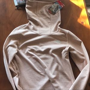 North Face Soft Pink Turtle Neck Hoodie